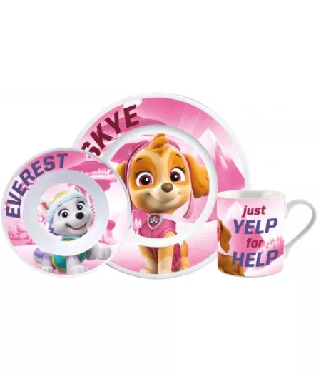 Paw Patrol Sky Porzellan Geschirrset