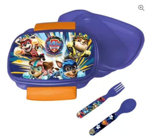Paw Patrol Brotdose + Besteck-Set 2 Klippverschluß