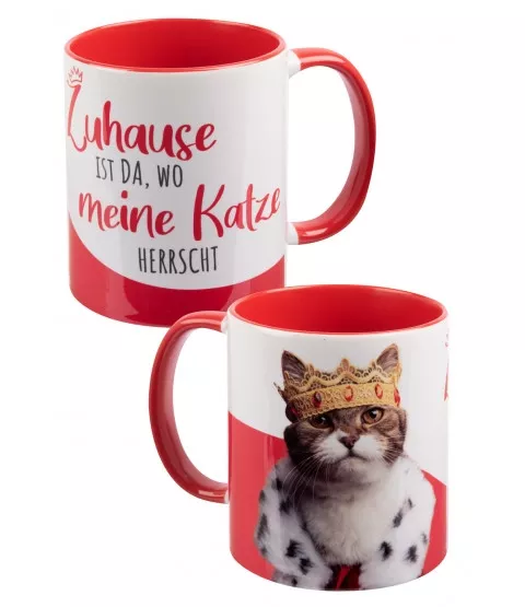 Katze zuhause Tasse