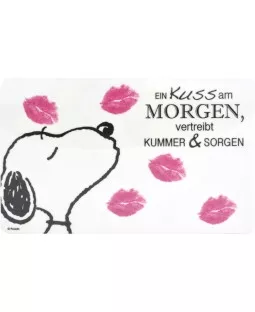 Frühstücksbrettchen Kuss am Morgen