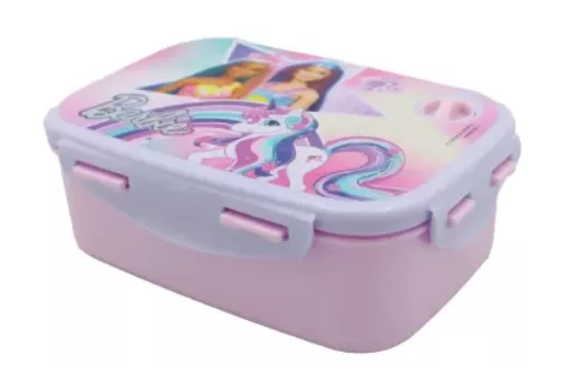 Barbie Unicorn Brotdose 4 Verschluß + Aer Fresh