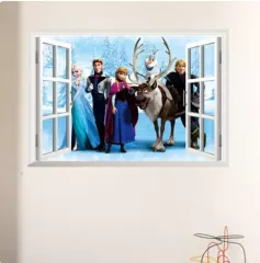 Eis Princessin Fenster Wandtattoo