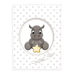 Süßes Nashorn Kuscheldecke