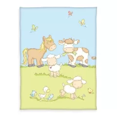 Bauernhoftiere Kuscheldecke