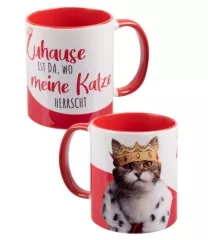 Katze zuhause Tasse