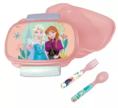 Frozen Brotdose + Besteck-Set 2 Klippverschluß
