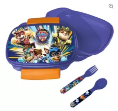 Paw Patrol Brotdose + Besteck-Set 2 Klippverschluß